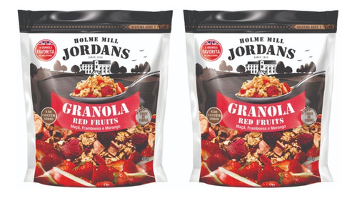 2 X Granola Jordans Red Fruits Maçã Framboesa Morango