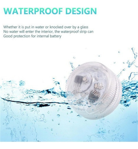 A 10 Piezas De Luces Led Impermeables For Piscina Con