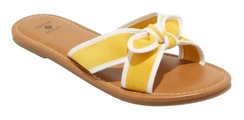 Sandalias Lorelei Color Amarillo Para Dama 