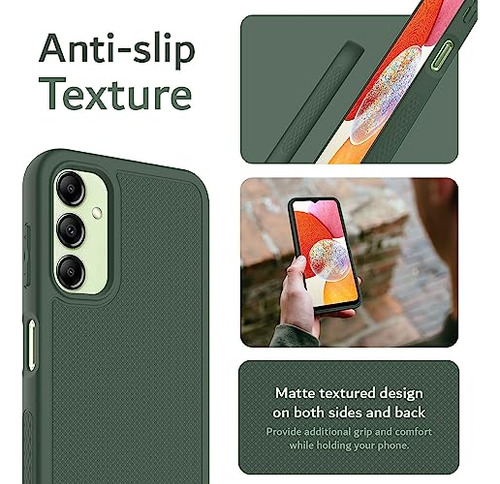 Funda Para Galaxy A14 4g / 5g Pine Verde Ultra Delgado Plast