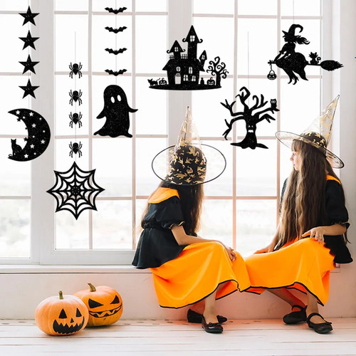 Colgantes De Brujas De Halloween Con Decoración De Árbol Con