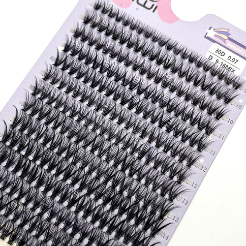 Mikiwi Extensiones De Pestanas En Racimo, 280 Unidades, 30d-