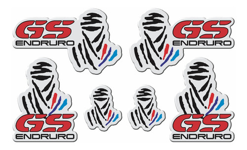 Adesivos Resinado Compatível Com Bmw R1200 Gs Enduro Res32 Cor ADESIVO EMBLEMA GRÁFICO R 1200 GS ENDURO