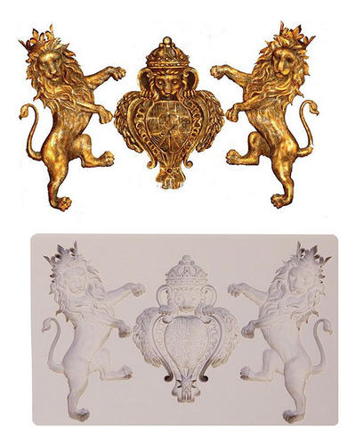 Molde De Silicona Para Velas De Jabón Con Forma De León, 3d