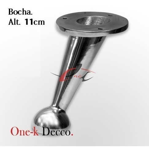 Imagen 2 de 2 de Patas De Aluminio Para Sillones / Baul / Muebles One-k Decco