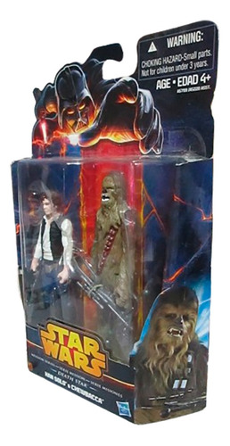 Figura Star Wars Han Solo Vs Chewacca Misiones Death Star