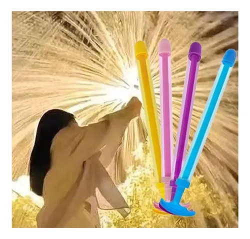 Pack De 4 Pistolas De Agua Con Efecto Fuegos Artificiales – Juguetes De Playa Y Piscina, Fácil Llenado Y Ligero, Ideal Para Verano