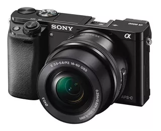 Cámara Sony Mirrorless Aps-c Alpha 6000 + Lente Kit 16-50mm