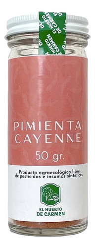 Pimienta Cayenne Frasco 50g Huerto De Carmen Agroecológica