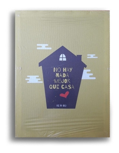 Cuadro Mediano Frase Nada Mejor Que Casa Decoracion 20x30 