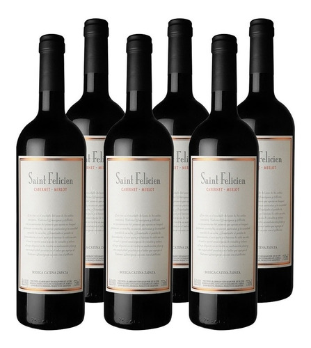 Vino Saint Felicien Cabernet Merlot 750 Ml. Caja 6 Botellas