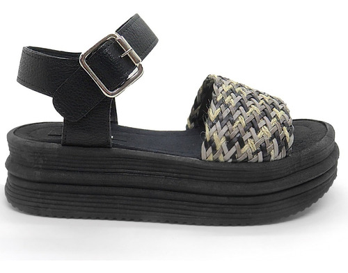 Imagen 3 de 5 de Sandalias Plataforma Mujer Tachas Pulsera Moda Verano 340