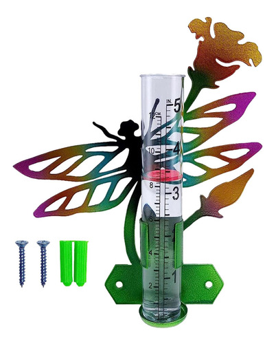 Tubo De Vidrio De Montaje De Cerca De Pluviómetro Libélula