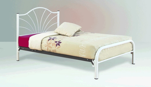 Imagen 1 de 4 de Cama 381t Individual - Blanco Këssa Muebles