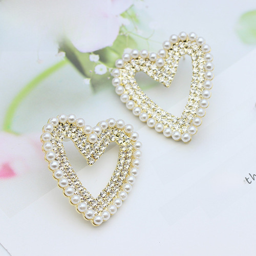 Pendientes Colgantes Con Diamantes De Imitación En Forma De