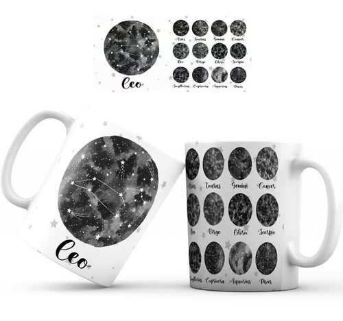 Mug Taza Signo Zodiacal Horoscopo Leo Colección