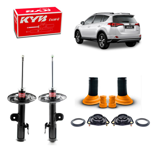Amortecedores Dianteiros Kayaba Com Kits Toyota Rav4 13/18