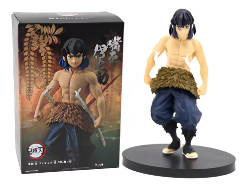 Boneco Demon Slayer - Inosuke Hashibira S/mascara - 14cm