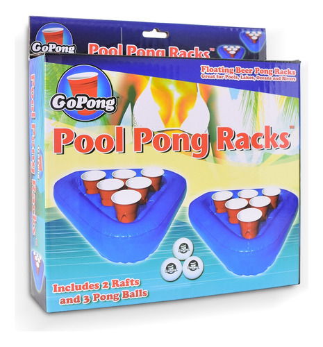 Pool Pong Rack Juego De Beer Pong Flotante Incluye 2