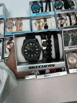 Comprar Reloj Skechers Negro Con Set Para Hombre