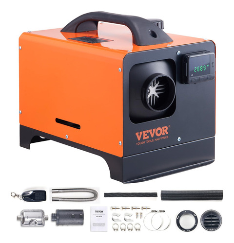 Diesel Air Heater Vevor 5kw 12v W/ Remote Control & Lcd