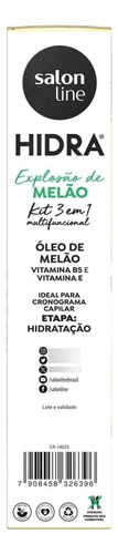 Salon Line Kit Hidra Melao 300ml - 3 Em 1 Hidratação E Força