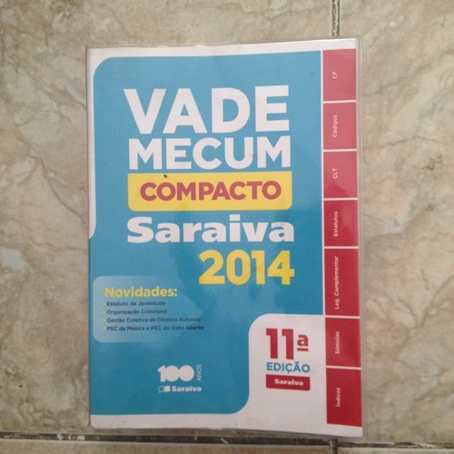 Livro Vade Mecum Compacto Saraiva 2014 11ª Ed. S2