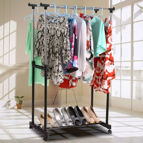 Rack Negro Doble Ajustable