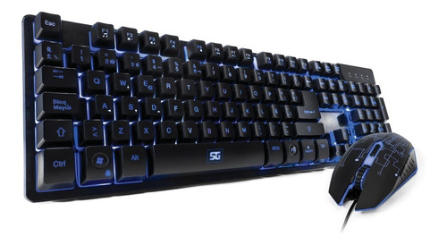 Vorago Km-500 Kit Gamer De Teclado Y Mouse Anto-ghosting Ergonomico Hasta 3200 Dpi Cuerpo Iluminado