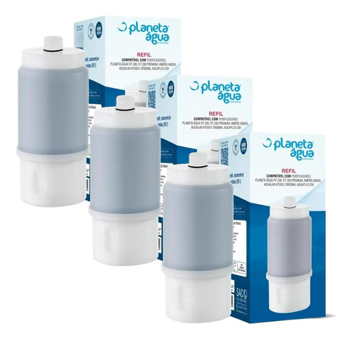 Filtro Refil Vela 3m Aqualar Ap200 - Kit Com 3