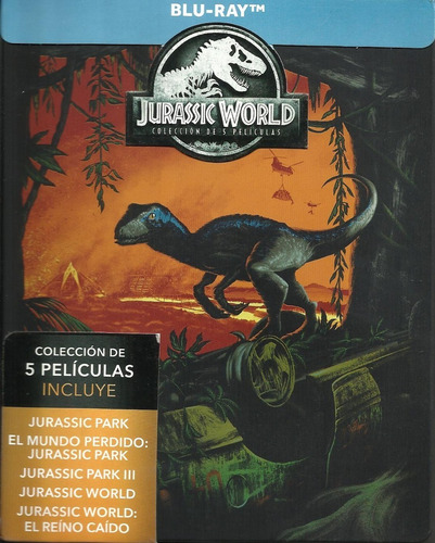 Jurassic World La Colección | Blu Ray Steelbook Nuevo