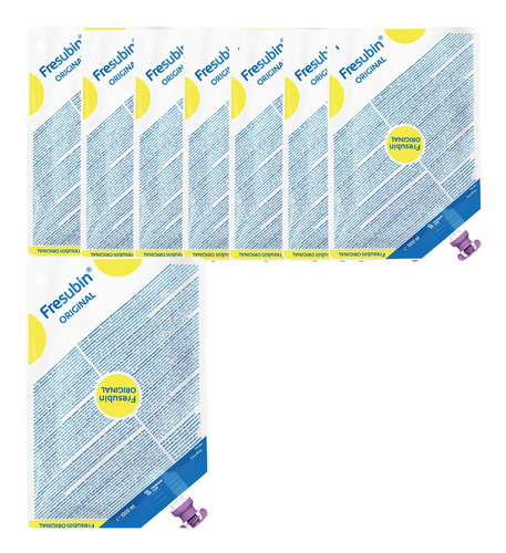 Kit Com 8 Fresubin Original 1000ml Sistema Fechado Dieta Bag