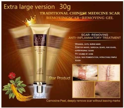 Tcm Scar and Acne Mark Removal Gel Ointment Lanbena para todos os tipos de pele de 30mL