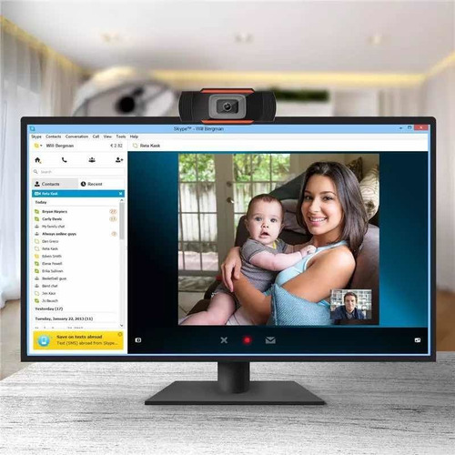 Webcam 1080p Com Áudio Embutido