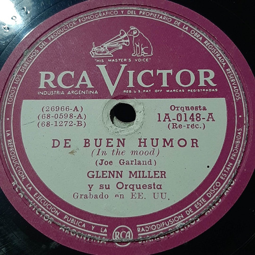 Pasta Glenn Miller Su Orquesta Rca Victor C238