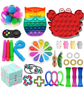 22 piezas de Juguetes Juguete Sensorial Lesong intranquilo Toys Set Para Boys & Girls Fidgets con Caja 