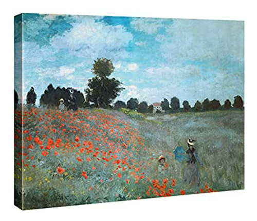 Wieco Art The Poppy Field Near Argenteuil Giclee Canvas Prin