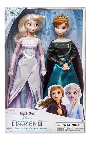 Combo Com 2 Bonecas Frozen Elsa E Anna Original Disney Store