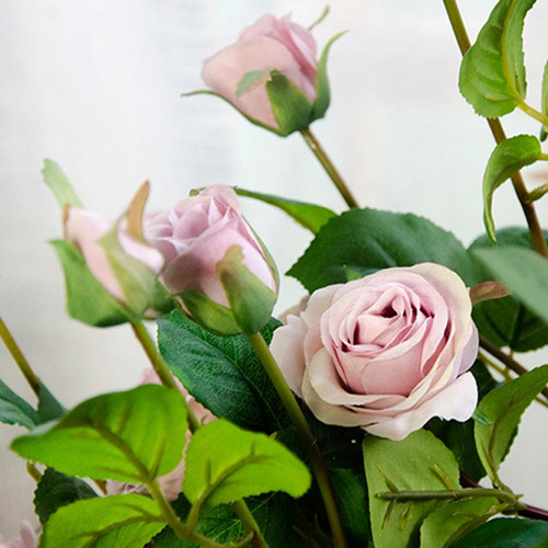 Flores Artificiales Ramo De Rosas Arreglo Floral