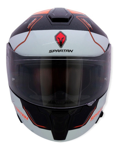Imagen 3 de 6 de Casco Spartan Gecko Bekog Abatible Brillante