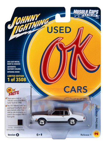Johnny Lightning Used Ok Cars 1980 Chevrolet Monte Carlo