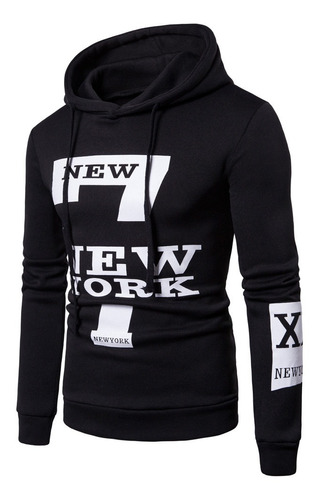 Sudadera Casual Para Hombre New York