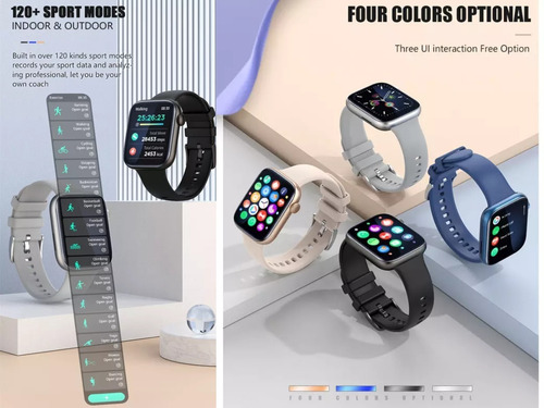 Imagen 4 de 9 de Reloj Smart Watch P45 Mujer Hombre P/ Android iPhone Samsung