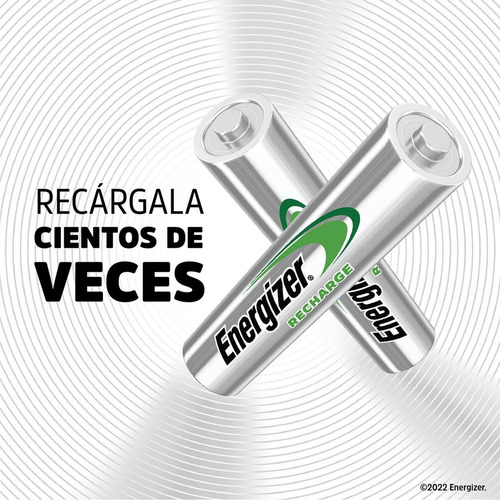 Cargador Universal Pilas Energizer + 4 Pilas Recargables Aaa