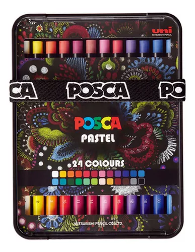 Marcadores Uni Posca Pastel Punta Extra Fina 0.7mm X8 El Rey