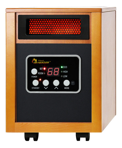 Dr Infrared Heater Calentador Espacio Portatil 1500 W