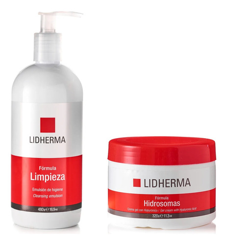 X2 Emulsión De Limpieza + Gel Hidratante Hidrosomas Lidherma