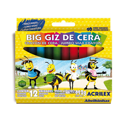 Crayola Acrilex Big 12 Colores - Mosca