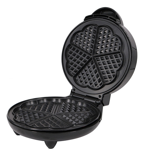 Plancha De Waffler 1000w 5 Waffles En Forma De Corazón