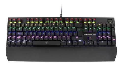 Teclado Mecánico Gaming Primus Ballista 300 Rgb Tecla Roja